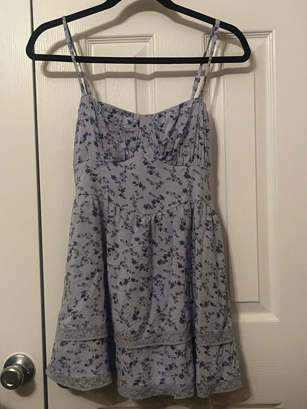 Hollister Blue Floral Mini Dress